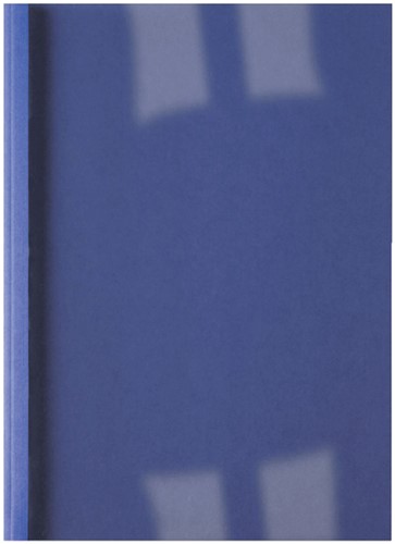 Thermische omslag GBC A4 3mm linnen donkerblauw 100 stuks