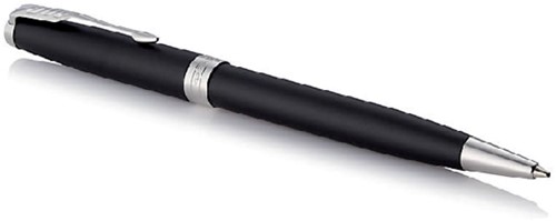 Balpen Parker Sonnet matte black lacquer CT medium-3