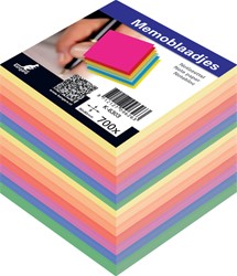 Memoblaadjes Kangaro 90x90mm losbladig assorti kleur 700vel