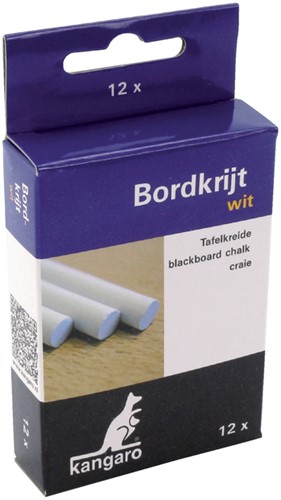 Schoolbordkrijt wit 12 stuks
