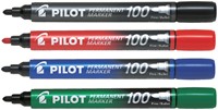 Viltstift PILOT 100 rond fijn rood-2
