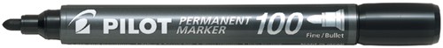 Viltstift PILOT 100 rond fijn zwart doos à 15+5 gratis-2