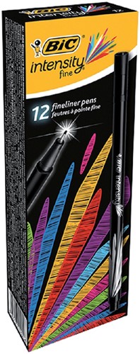 Fineliner Bic Intensity fijn zwart-2