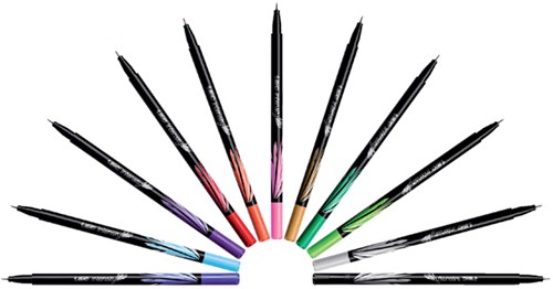 Fineliner Bic Intensity fijn zwart-3