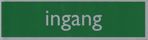 Infobord pictogram ingang 165x44mm