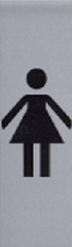 Infobord pictogram dame 165x44mm