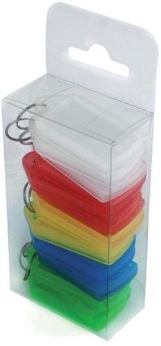 Sleutellabel Pavo met schuifelement assorti 15 stuks-2