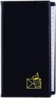 Telefoonalbum Kangaro 215x130mm A-Z 4-rings zwart-3