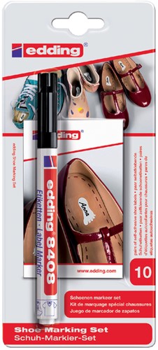 Viltstift edding 8408 schoenen rond 0.75mm zwart