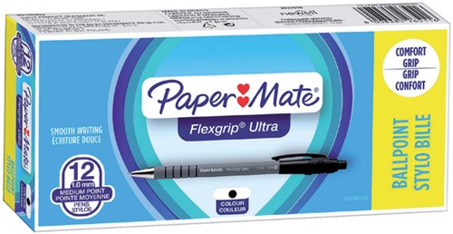 Balpen Paper Mate Flexgrip Ultra medium zwart-3
