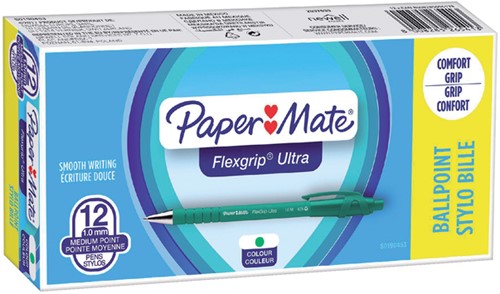 Balpen Paper Mate Flexgrip Ultra medium groen-3