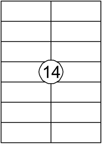 Etiket Avery DP144 105x42mm wit 1400 etiketten-3