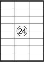 Etiket Avery DP246-100 70x36mm wit 2400 stuks-2