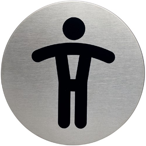 Infobord pictogram Durable 4905 wc heren rond 83mm