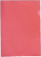 Insteekmap L-model Quantore A4 PP 0.12mm rood 25 stuks-1