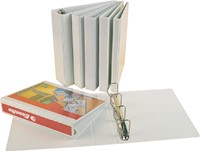 Presentatieringband Esselte panorama A4 4-rings D-mechaniek 30mm PP wit-1