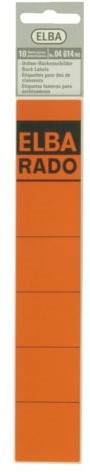 Rugetiket Elba 34x190mm rood 10 STUK