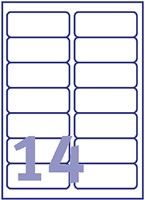 Etiket Avery L7163-40 99.1x38.1mm wit 560 etiketten-3