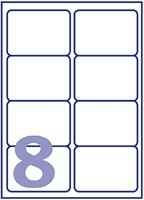 Etiket Avery L7565-25 99.1x67.7mm transparant 200 stuks-3