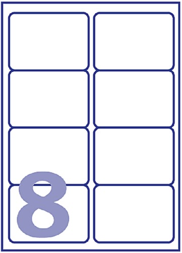 Etiket Avery L7565-25 99.1x67.7mm transparant 200 stuks-3