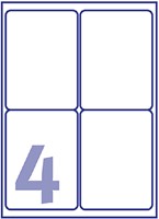 Etiket Avery L4733REV-25 99.1x139mm wit 100 stuks-1