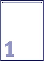 Etiket Avery J8167-25 199.6x289.1mm wit 25stuks-2