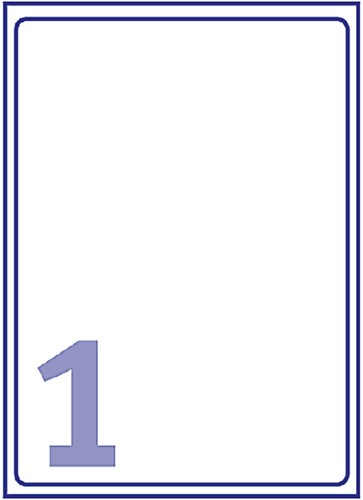 Etiket Avery J8167-25 199.6x289.1mm wit 25stuks-2