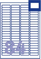 Etiket Avery J8656-25 46x11.1mm wit 2100 stuks-2