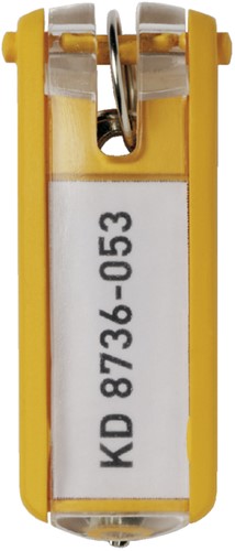Sleutellabel Durable 1957 met ring geel