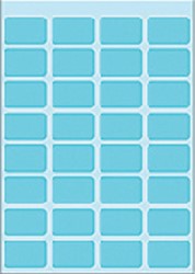 Etiket HERMA 3643 12x19mm blauw 160 stuks