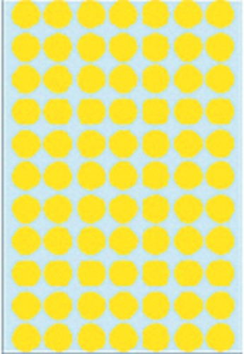Etiket HERMA 2231 rond 13mm geel 2464 stuks-3