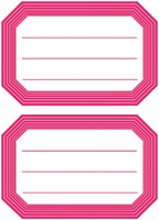 Etiket HERMA 5712 82x55mm schrift rode rand 12 stuks-2