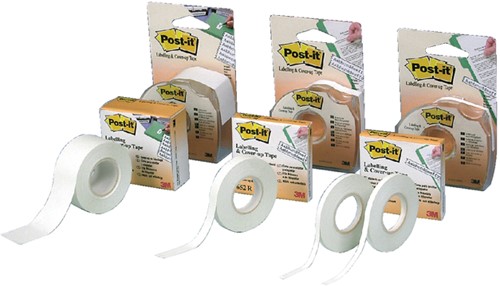 Correctietape 3M Post-it 652R 8.4mmX18m 2 regels 1 STUK