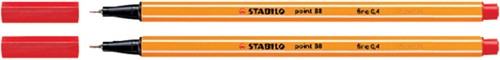 Fineliner STABILO point 88/40 fijn rood-2