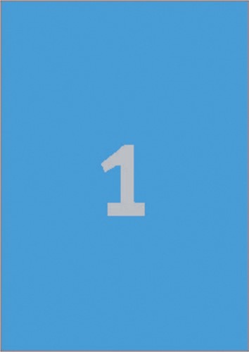 Etiket Avery 3471 210x297mm A4 blauw 100 stuks-2