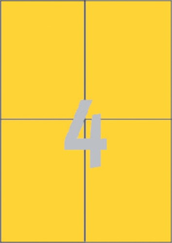 Etiket Avery 3459 105x148mm A6 geel 400 stuks-3