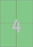 Etiket Avery 3458 105x148mm A6 groen 400 stuks-2