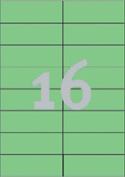 Etiket Avery 3454 105x37mm groen 1600 stuks-2
