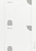 Rug-insteekkaart Leitz breed 56x190mm wit 100 stuks-2