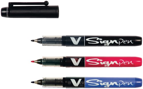 Fineliner PILOT V Signpen fijn blauw-3