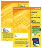 Etiket Avery 3474 70x37mm wit 2400 stuks-1