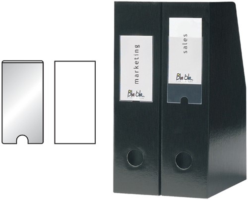 Etikethouder Djois  55x150mm zelfklevend transparant 6 stuks