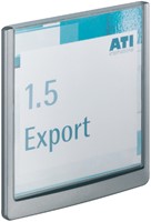 Deurbordje Durable Click sign 149x148,5mm grafiet