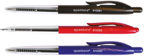 Balpen Quantore drukknop rood medium-2