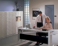 Stapelcassette Djois met 2 halfhoge laden grijs-2