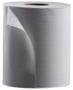 Poetsrol 1-laags 300m x 20 cm wit, pak à 6 rol