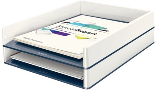 Brievenbak Leitz Wow A4 wit/grijs-2