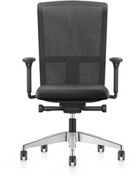 Bureaustoel Se7en Pro LX212 - Donkerblauw (Lucia 5803) - Netbespanning groen - Zitdiepteverstelling