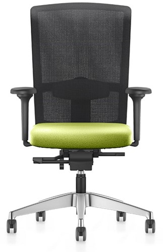 Bureaustoel Se7en Premium LX282 groen met nebespanning in zwart