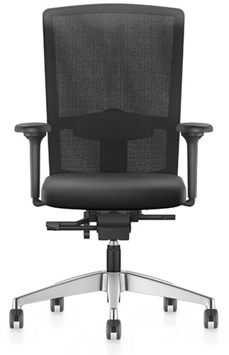 Bureaustoel Se7en Premium LX282 zwart met netbespanning in zwart